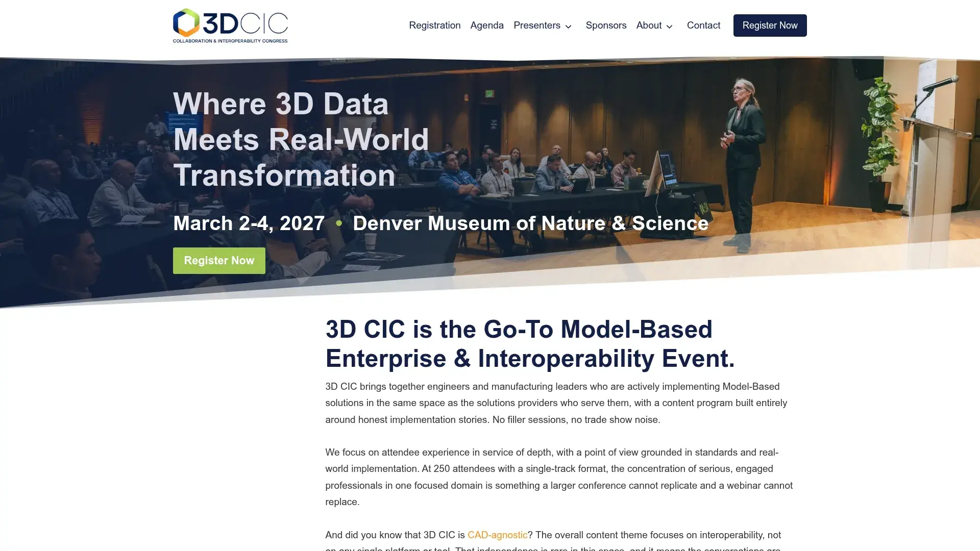 The 3D Collaboration & Interoperability Congress website