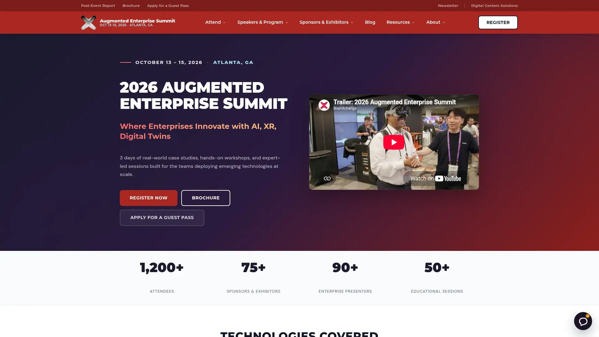 The Augmented Enterprise Summit website