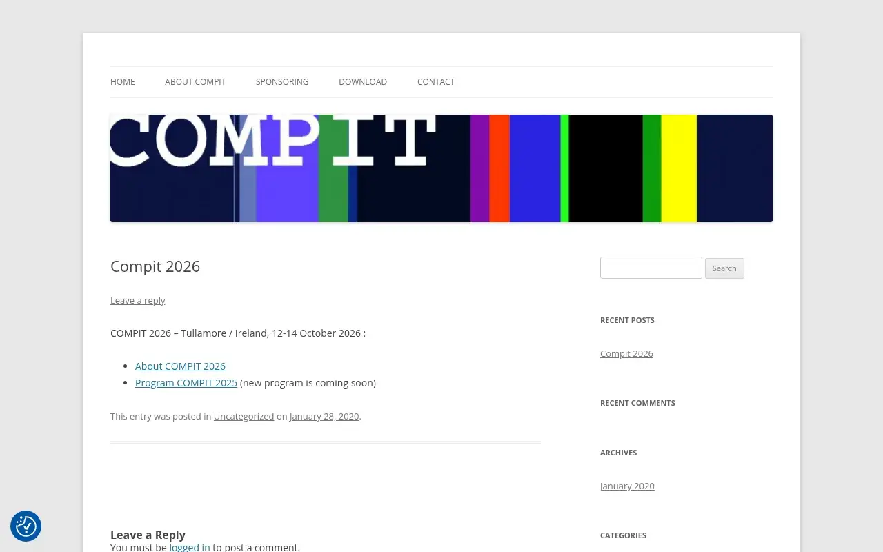 The COMPIT 2026: 24th Conference on Computer Applications and Information Technology in the Maritime Industries website
