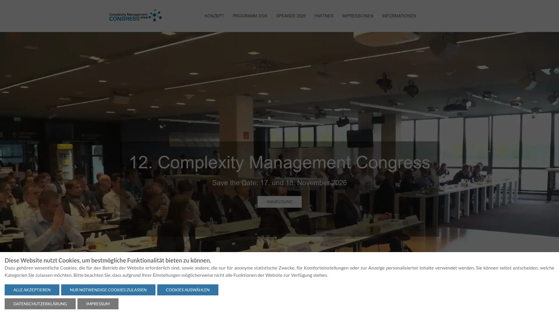 The Complexity Management Congress website