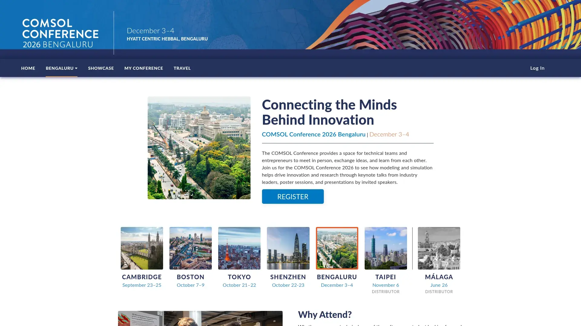 The COMSOL Conference India website