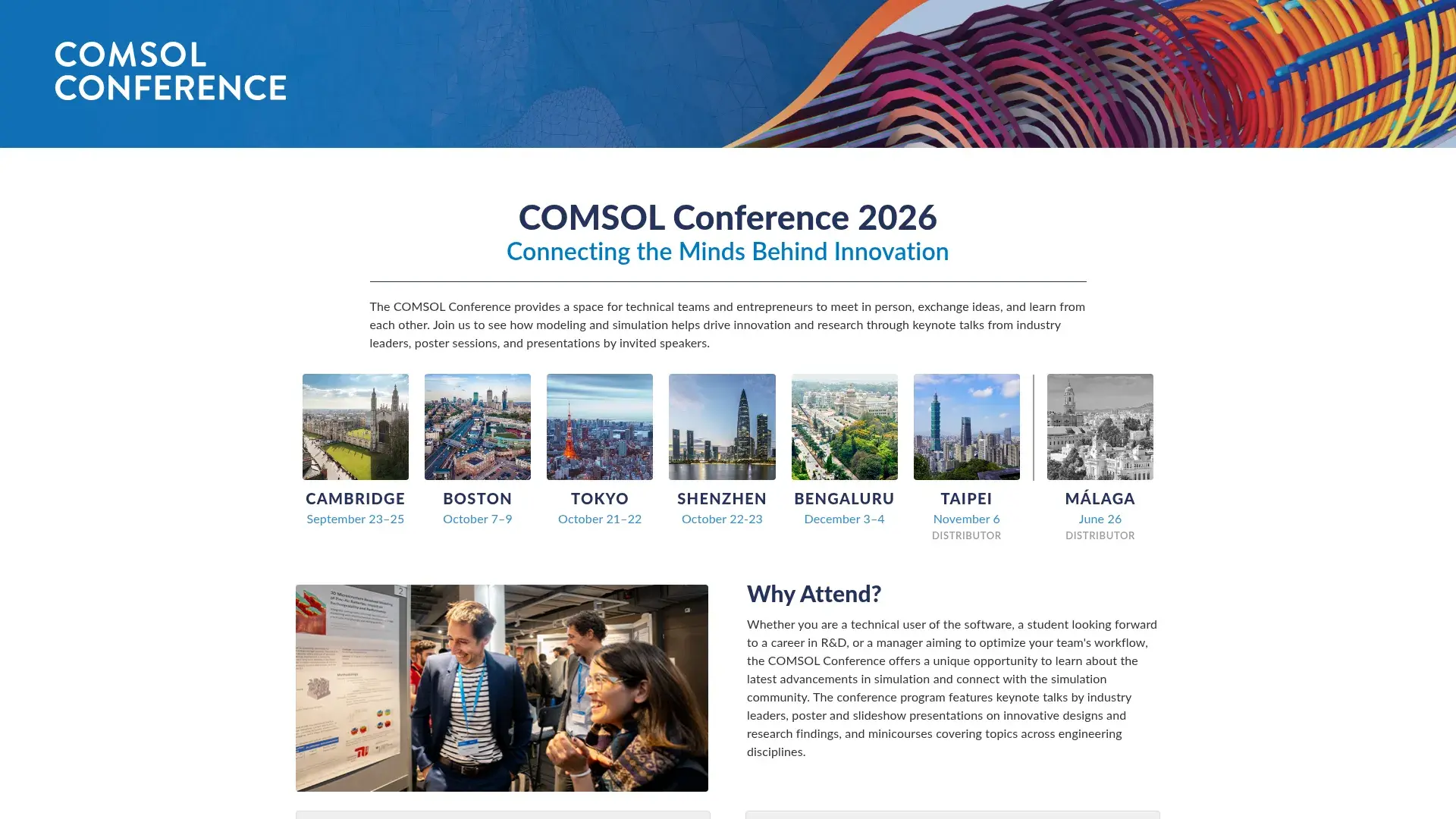 The COMSOL Conference USA website