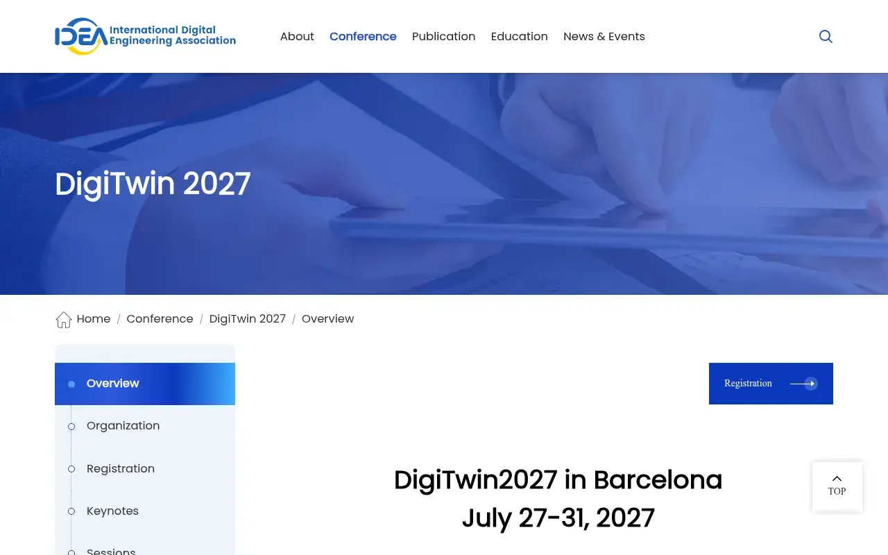 The DigiTwin2027 website