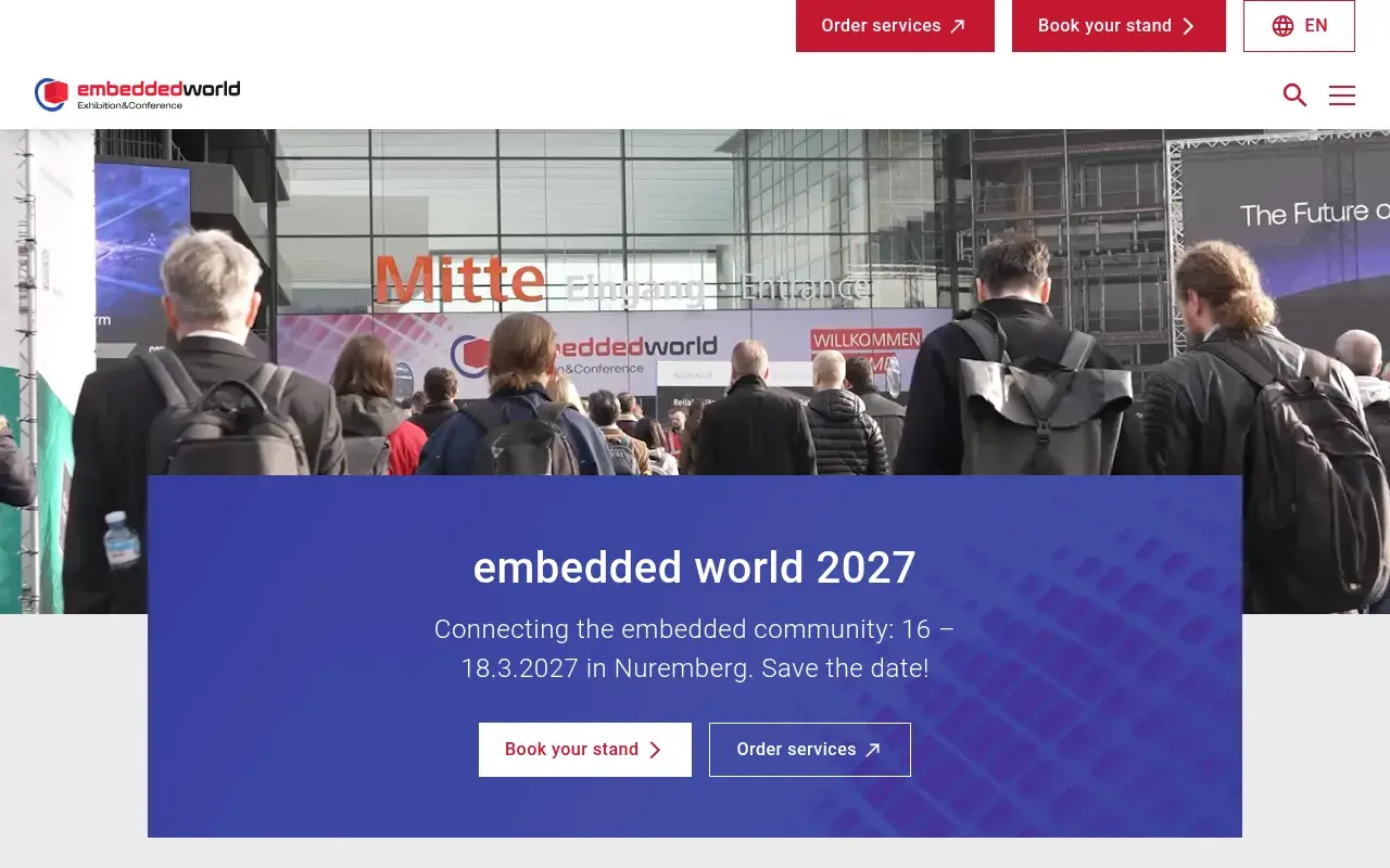 The embedded world 2027 website
