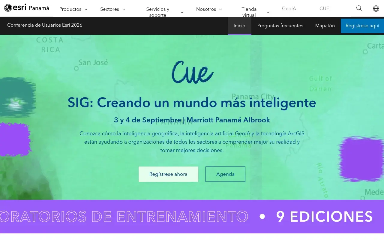 The CUE Panama 2026 website