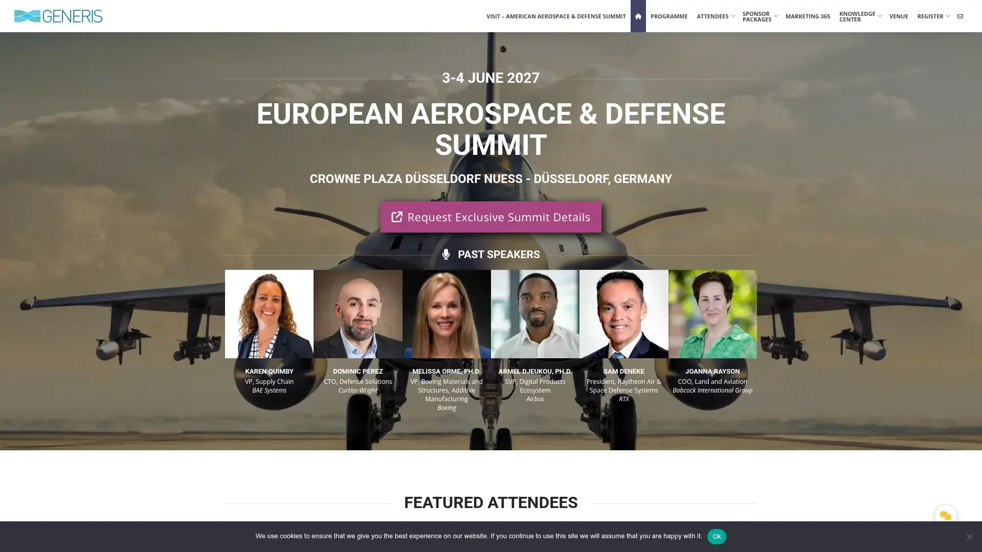 The European Aerospace & Defense Summit website