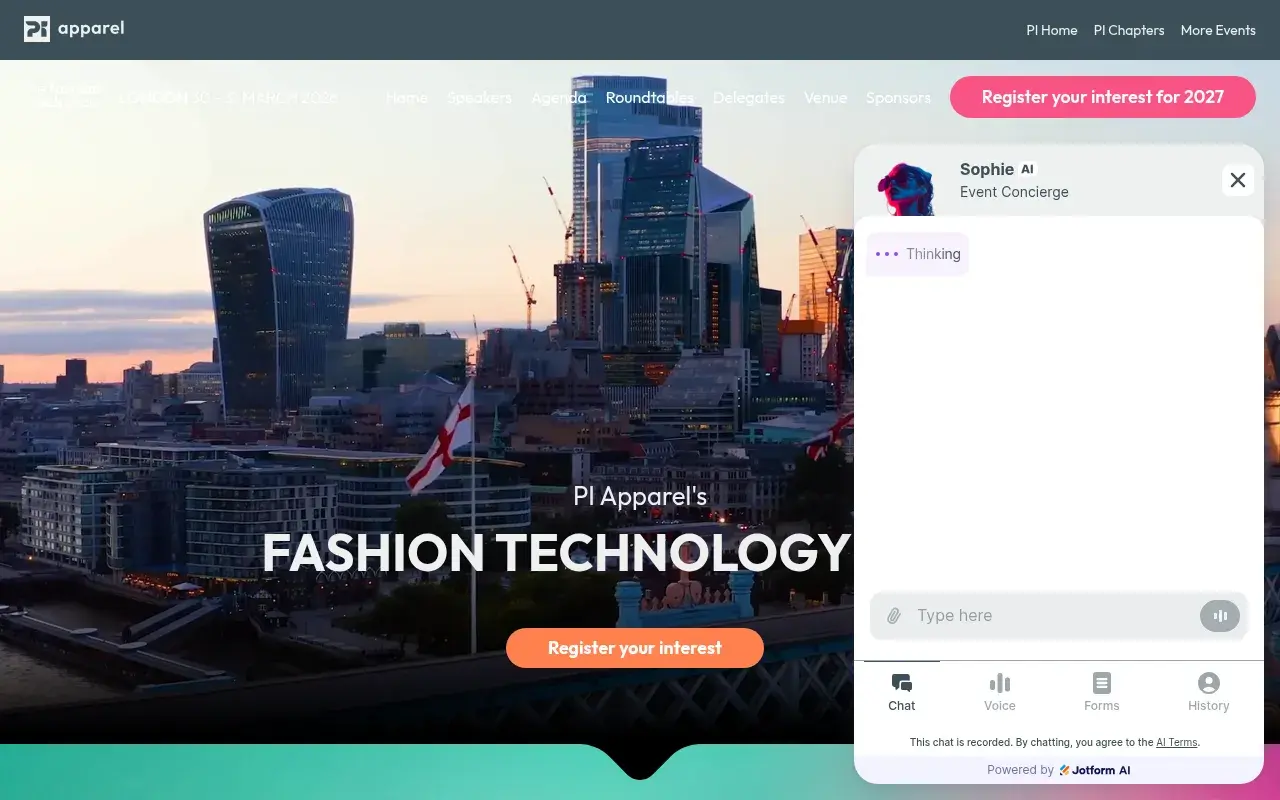 The The Fashion Tech Show Europe 2026 website