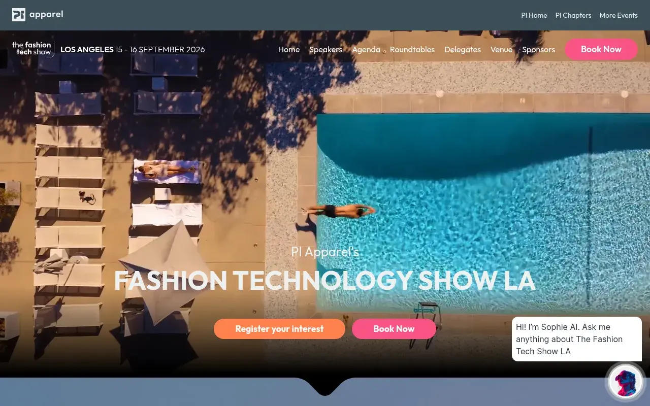 The The Fashion Tech Show LA 2026 website