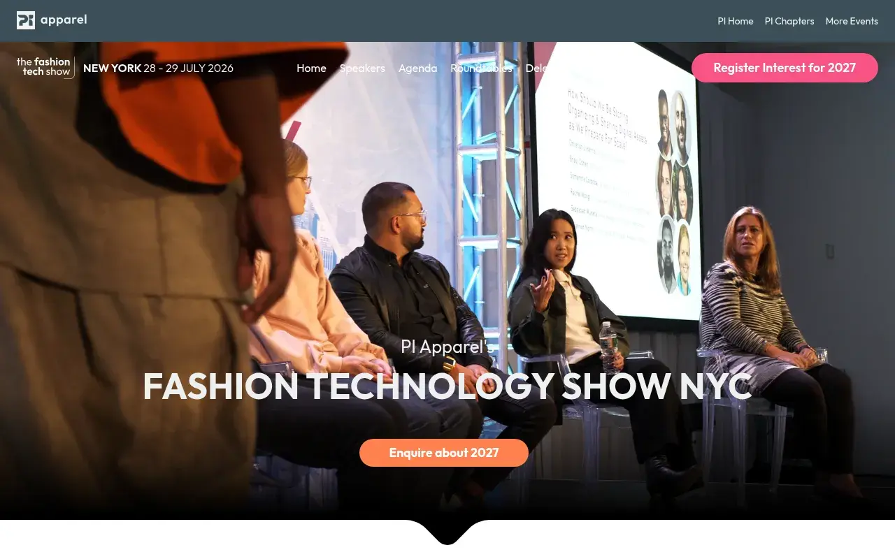 The The Fashion Tech Show New York 2026 website