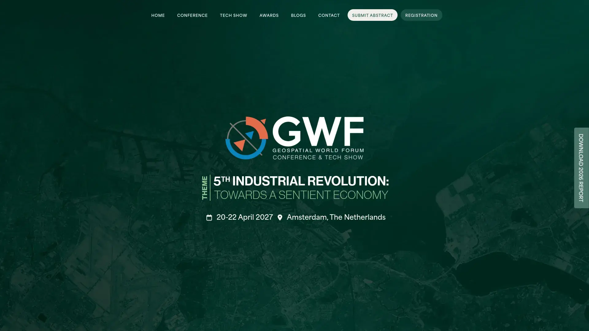 The Geospatial World Forum 2027 website