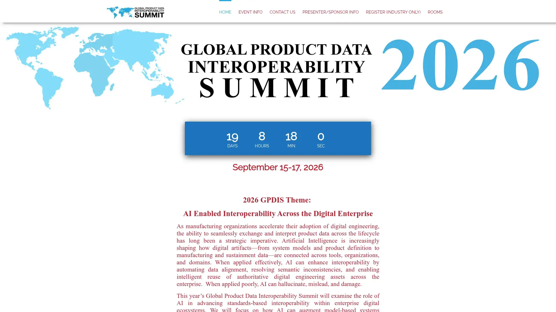 The Global Product Data Interoperability Summit website