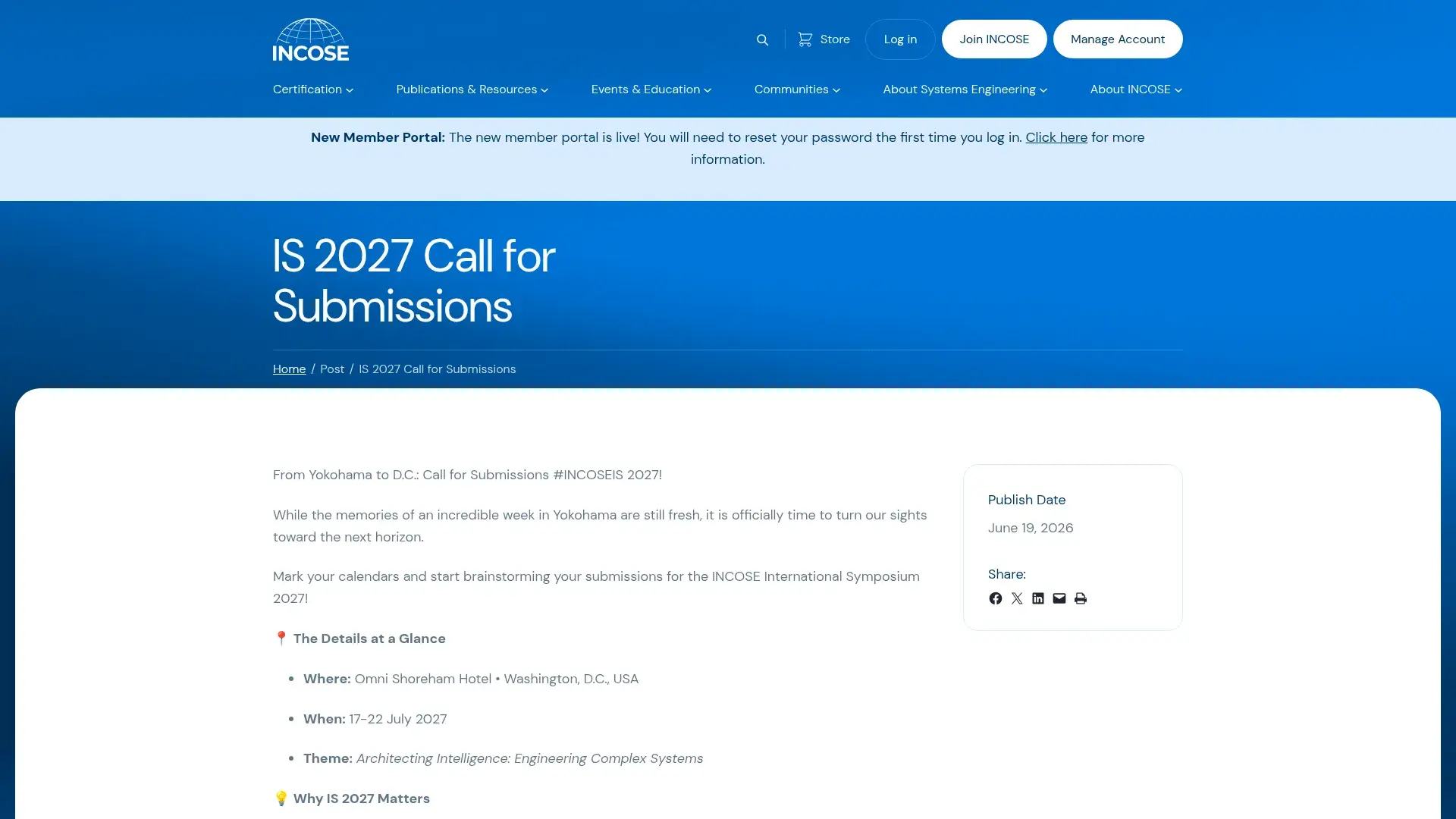 The INCOSE International Symposium website
