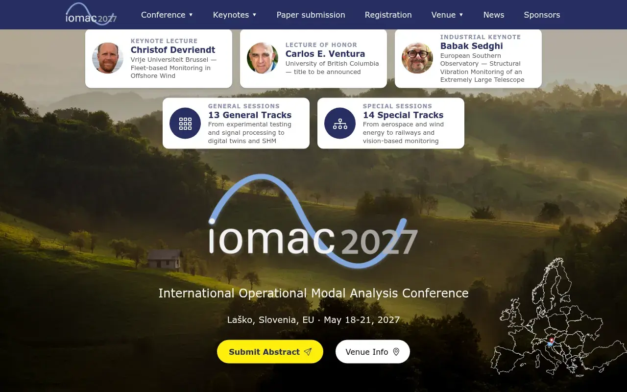 The IOMAC 2027 website