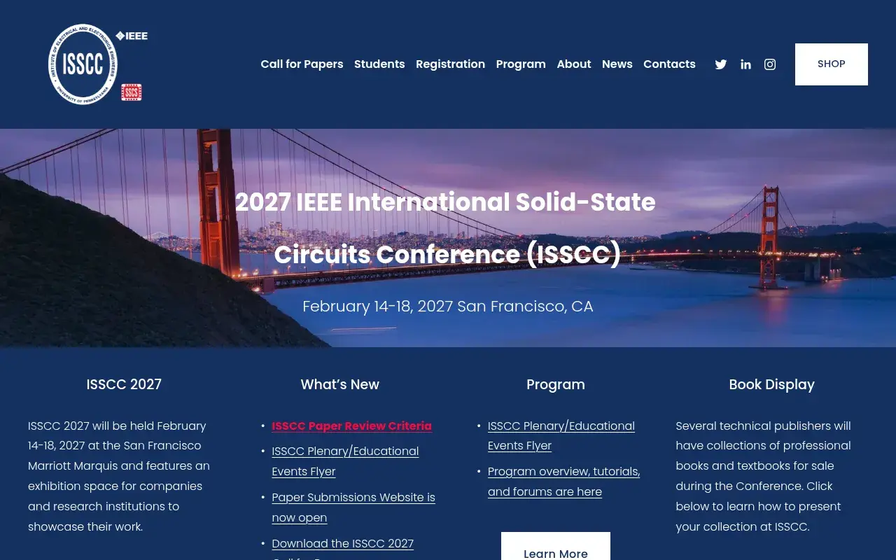 The ISSCC 2027 website