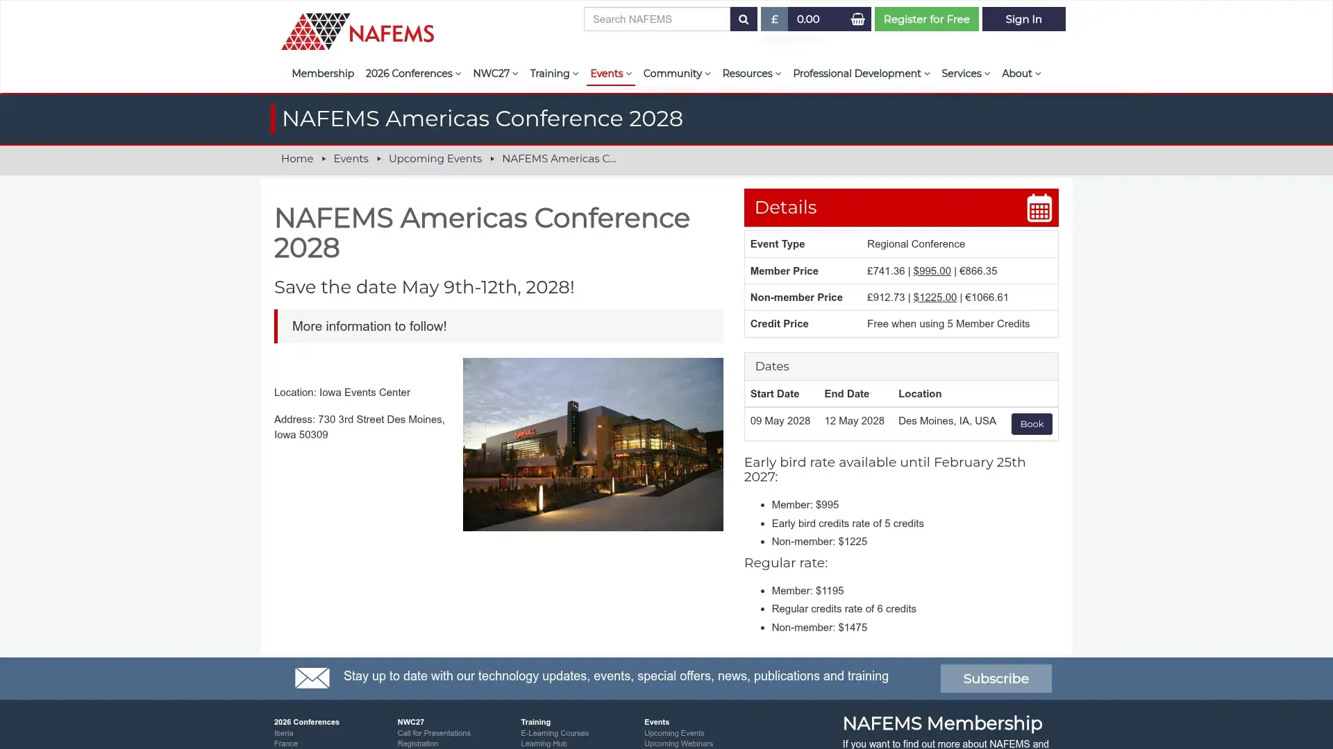 The NAFEMS Americas Conference website