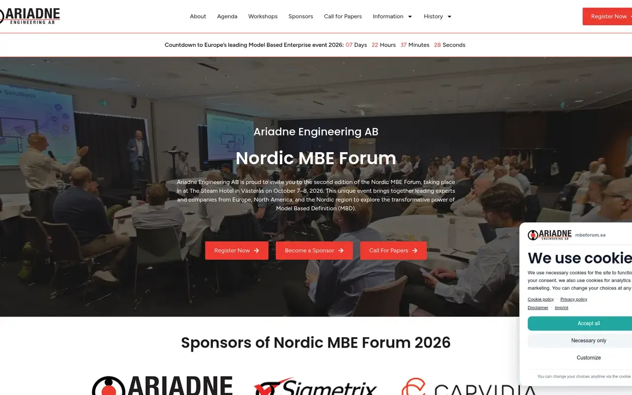 The Nordic MBE Forum 2026 website