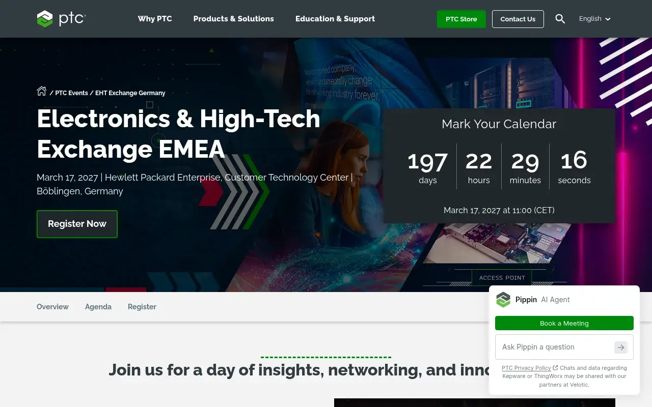 The Electronics & High-Tech Exchange EMEA 2027 website