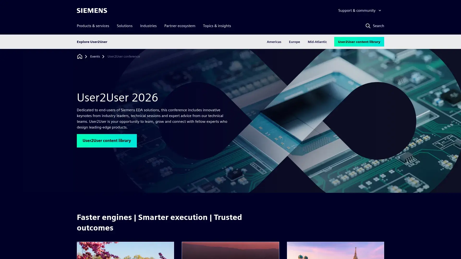 The Siemens EDA User2User Mid-Atlantic website