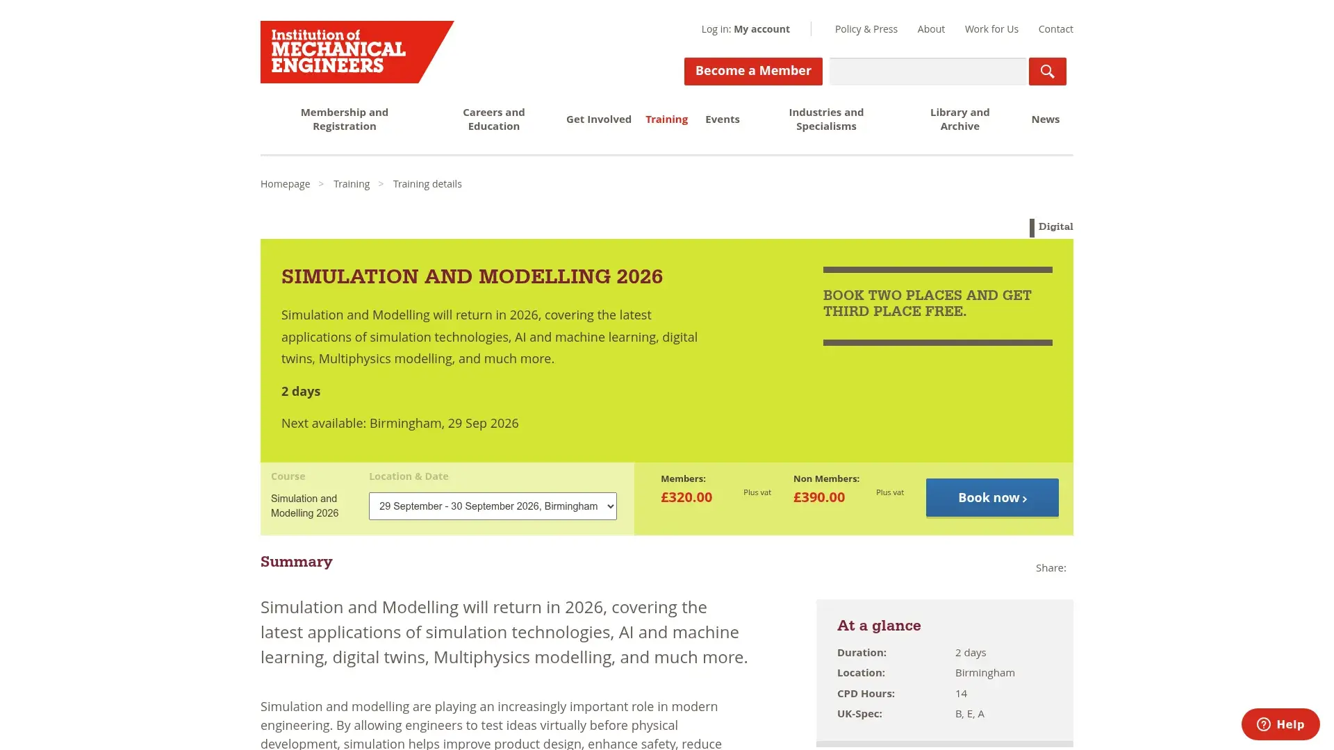 The Simulation and Modelling 2026 website
