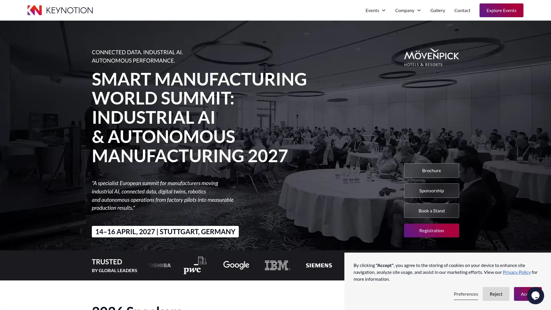 The Smart Manufacturing World Summit website