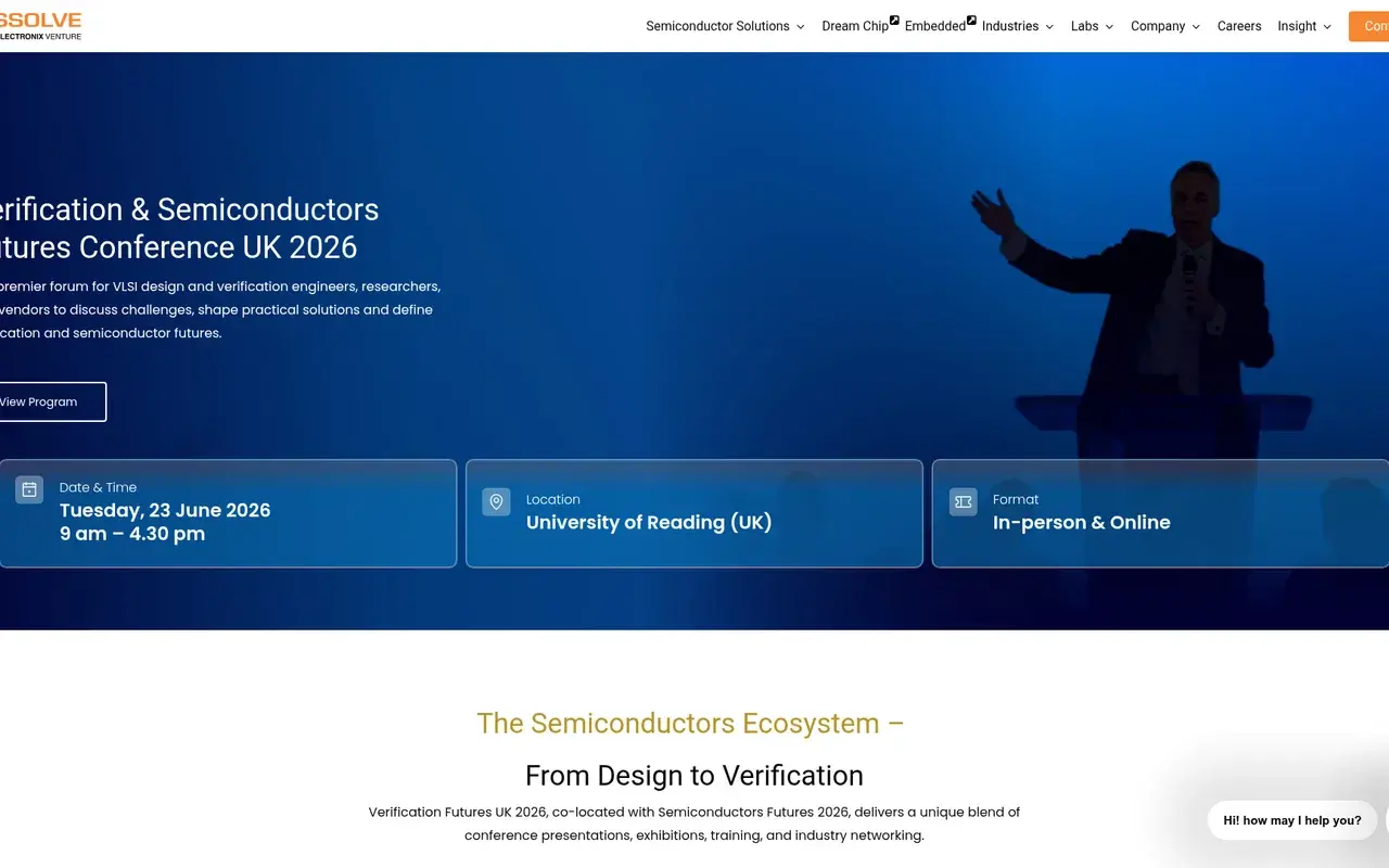 The Verification Futures UK 2026 website
