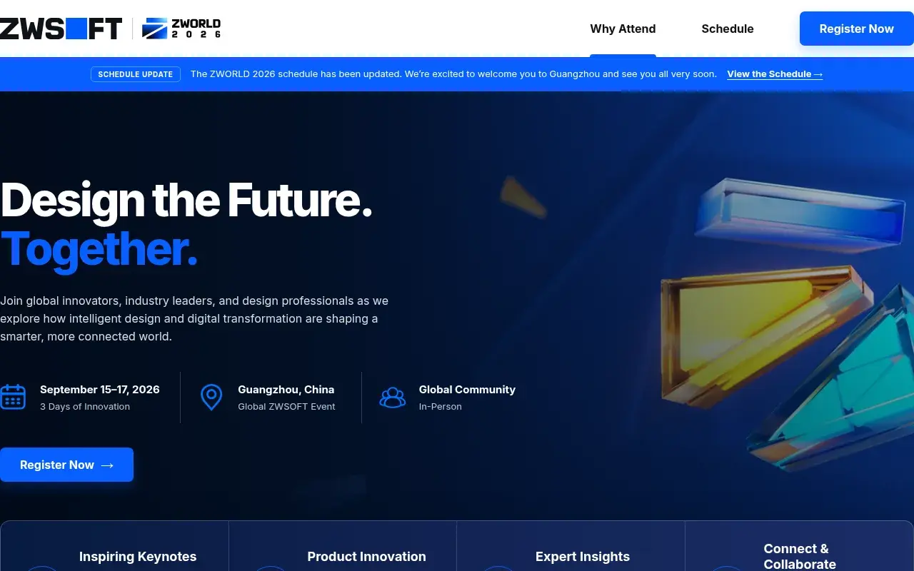 The ZWORLD 2026 website